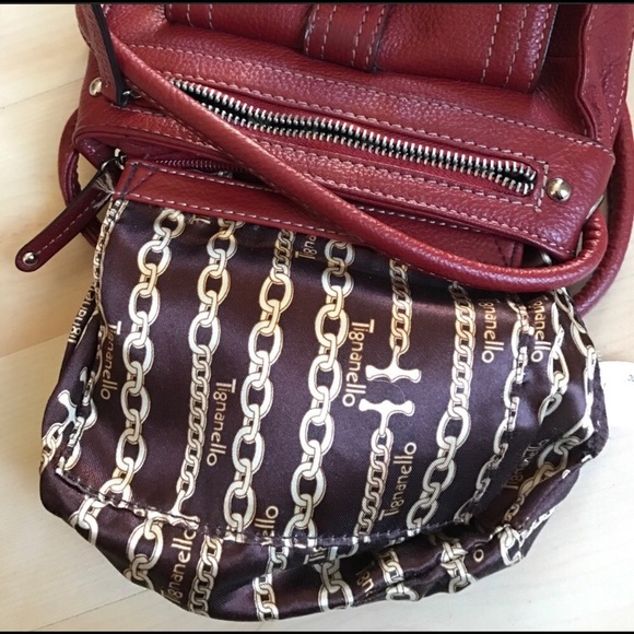 Small Red Tignanello Leather Crossbody - Picture 5 of 6